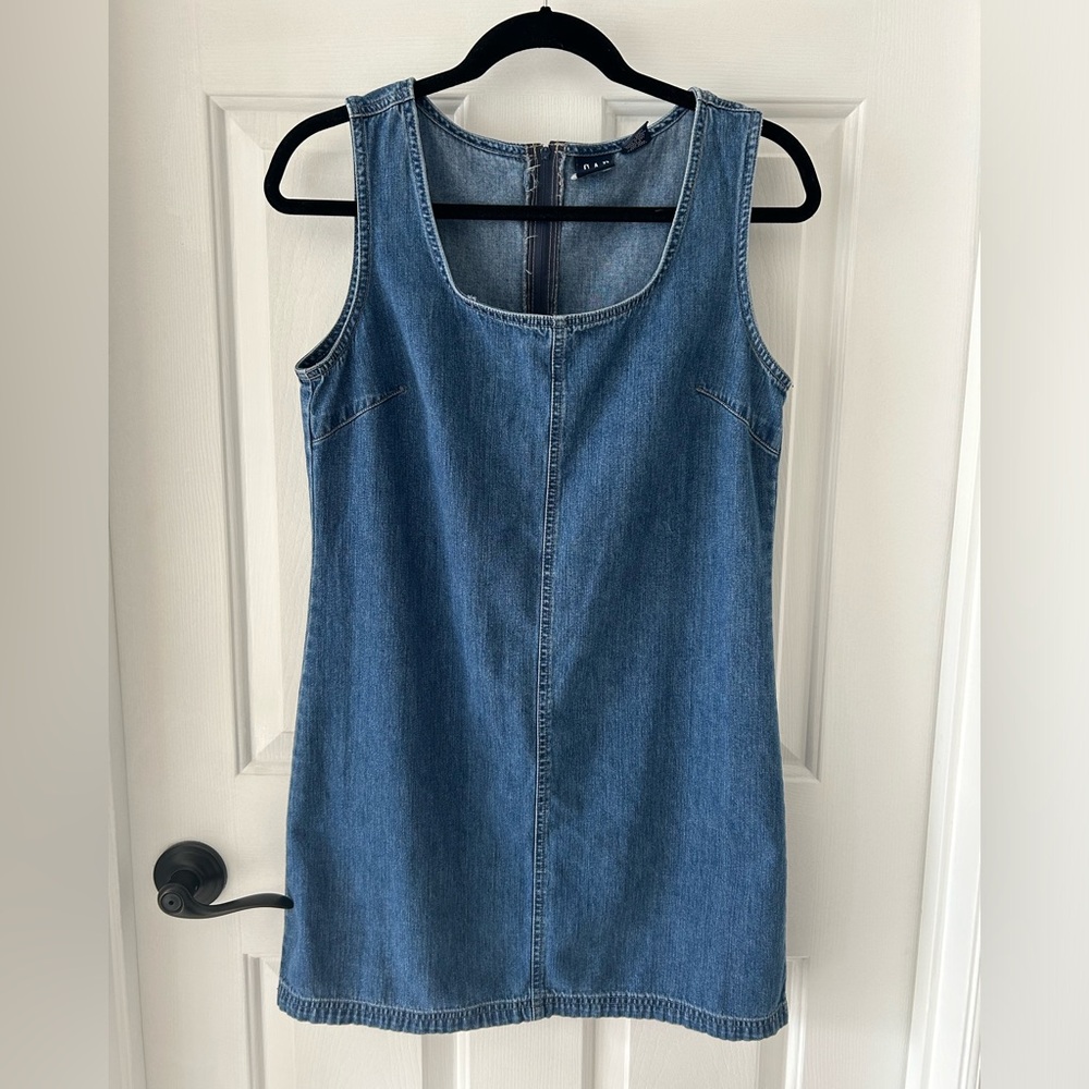 Denim jumper dress